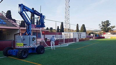 TREBALLS REALITZATS A CAMP DE FUTBOL MASCANADA