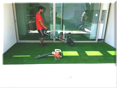 Gespa artificial en nou xalet