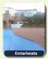 Entarimats, Paviments de cautxú e imprès