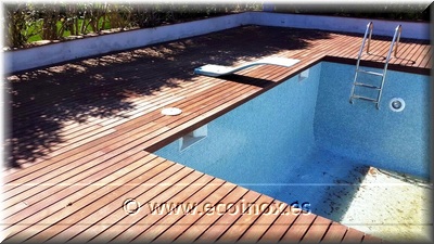 Reparació de tarima de fusta d´ipe 