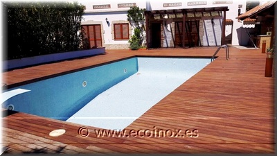 Reparació de tarima de fusta d´ipe 