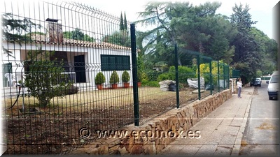  tancament de panell rígid d'1.8m d'alçada,