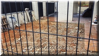 Tancament de panell rígid de 1 m d'alçada color OXIRON