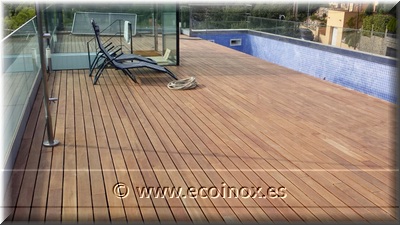 Tarima flotante de madera natural Ecoinox